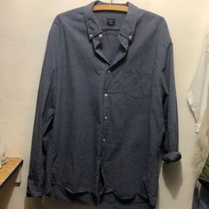👕- J Crew blue button down shirt. Mens XL long sleeve. 100% cotton